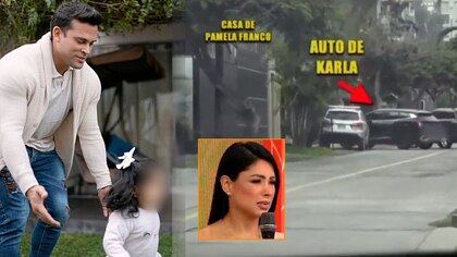 Christian Domínguez recoge a su hija con Pamela Franco en el carro de Tarazona: “No creo que le haga gracia”