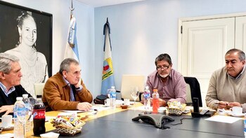 La CGT, durante una videollamada