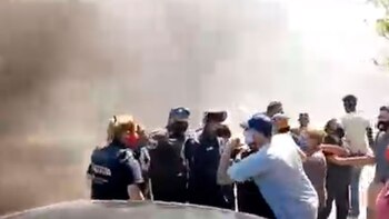 Tensión en Merlo: un grupo