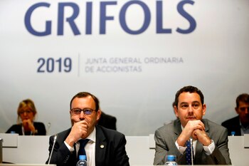 Los consejeros delegados de Grifols,