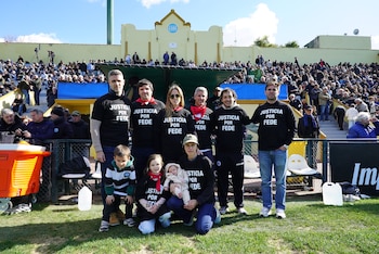 Familiares de Federico Martín Aramburu piden justicia en un partido del CASI
