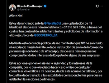 El presidente de Ecopetrol compartió