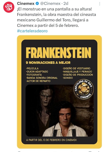 Cinemex anunció el próximo reestreno