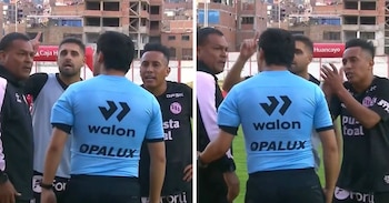 Christian Cueva realizó furioso reclamo a árbitro tras polémico penal que sentenció la derrota de Sport Boys ante Sport Huancayo.