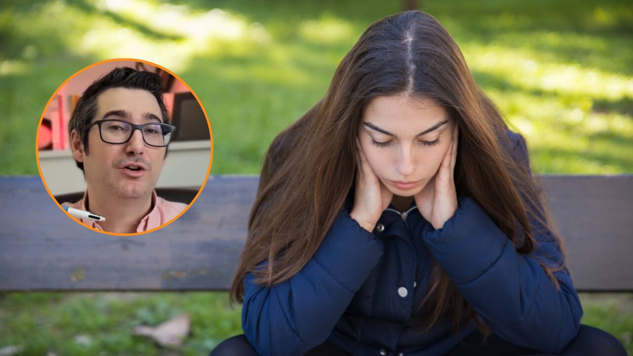 El psicólogo Juan Rescalvo recomienda cinco pasos para aprender a gestionar la culpa. (Montaje Infobae con imágenes de Freepik y @juanrescalvopsicologo/TikTok)