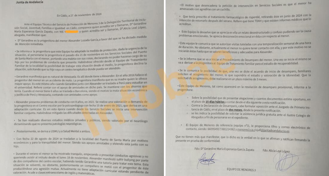 Solicitud de Centro Terapéutico de Gerardine en Cádiz. (Imagen cedida)