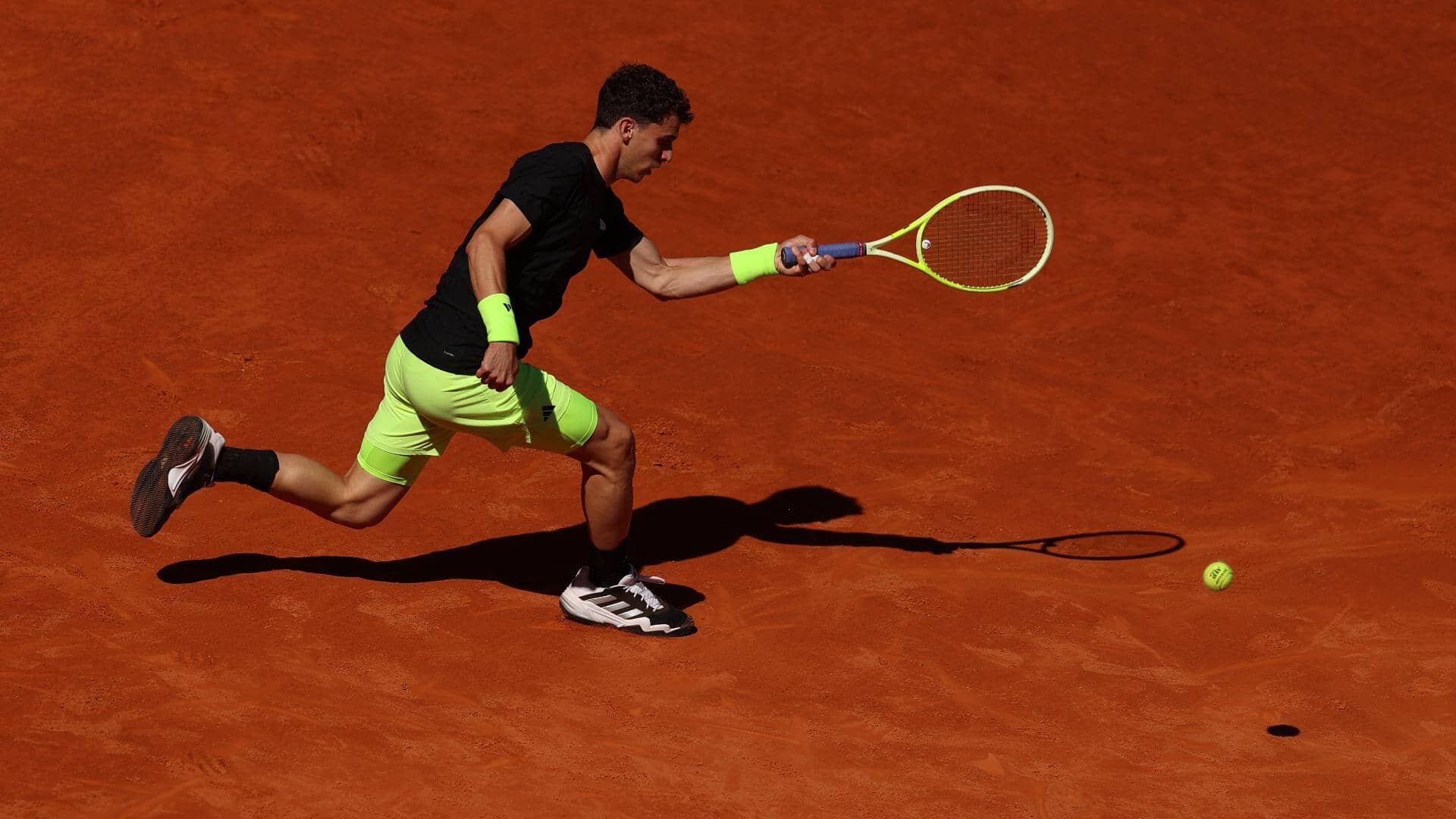 Juan Manuel Cerúndolo consiguió su primer triunfo de su carrera en el cuadro principal de Roland Garros (Foto: Getty Images)