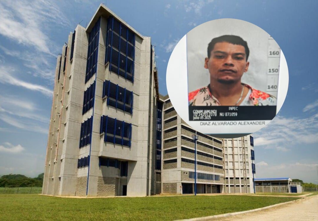 La recaptura se registró en Ibagué, Tolima - crédito Montaje Infobae (Inpec)