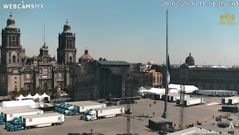 Así se ve el Zócalo