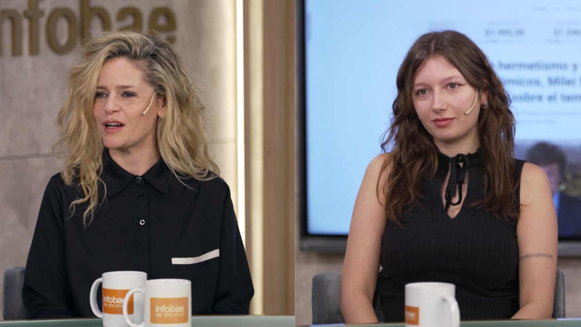 Romina Richi y Margarita Páez en Infobae en Vivo