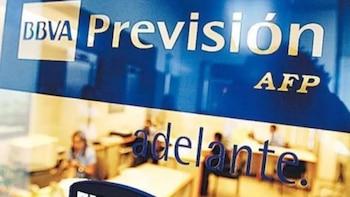 Logo de la antigua oficina del fondo de pensiones BBVA en Bolivia