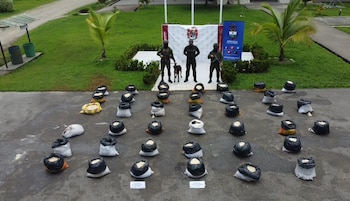 Tropas del Ejército neutralizaron un depósito con capacidad para fabricar 8000 artefactos explosivos en Putumayo - crédito Ejército Nacional