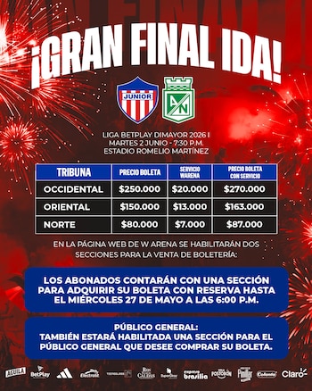 El equipo de Alfredo Arias sueña con conseguir el bicampeonato del fútbol colombiano, -crédito @JuniorClubSA/X