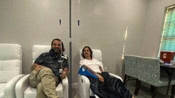 Martín Carrizo mientras hacía uno