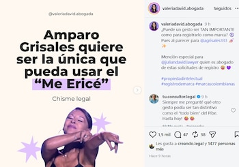 La abogada Valeria David compartió la publicación la noche del miércoles 21 de octubre de 2026 - crédito @valeriadavid.abogada/IG