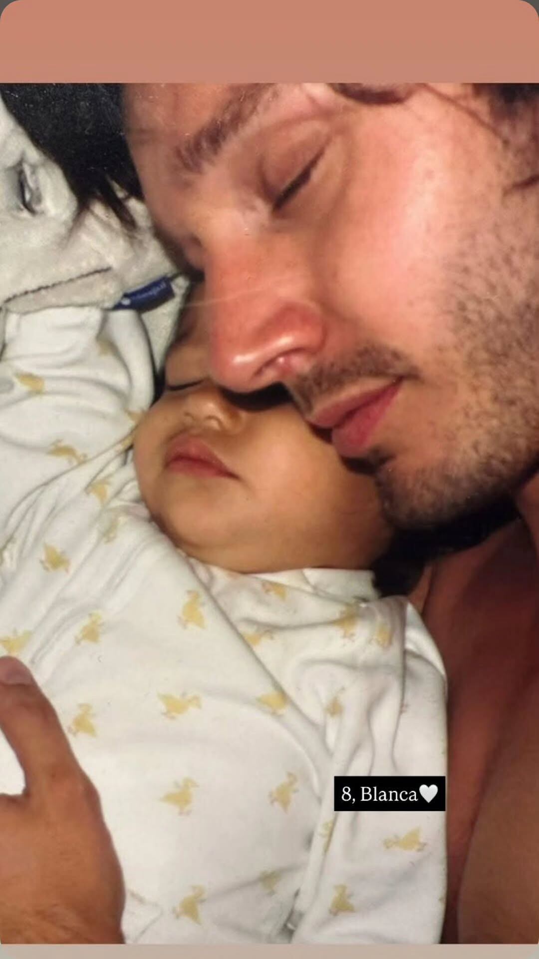 Benjamín Vicuña recordó a su hija Blanca, que falleció en 2012, con una foto inédita