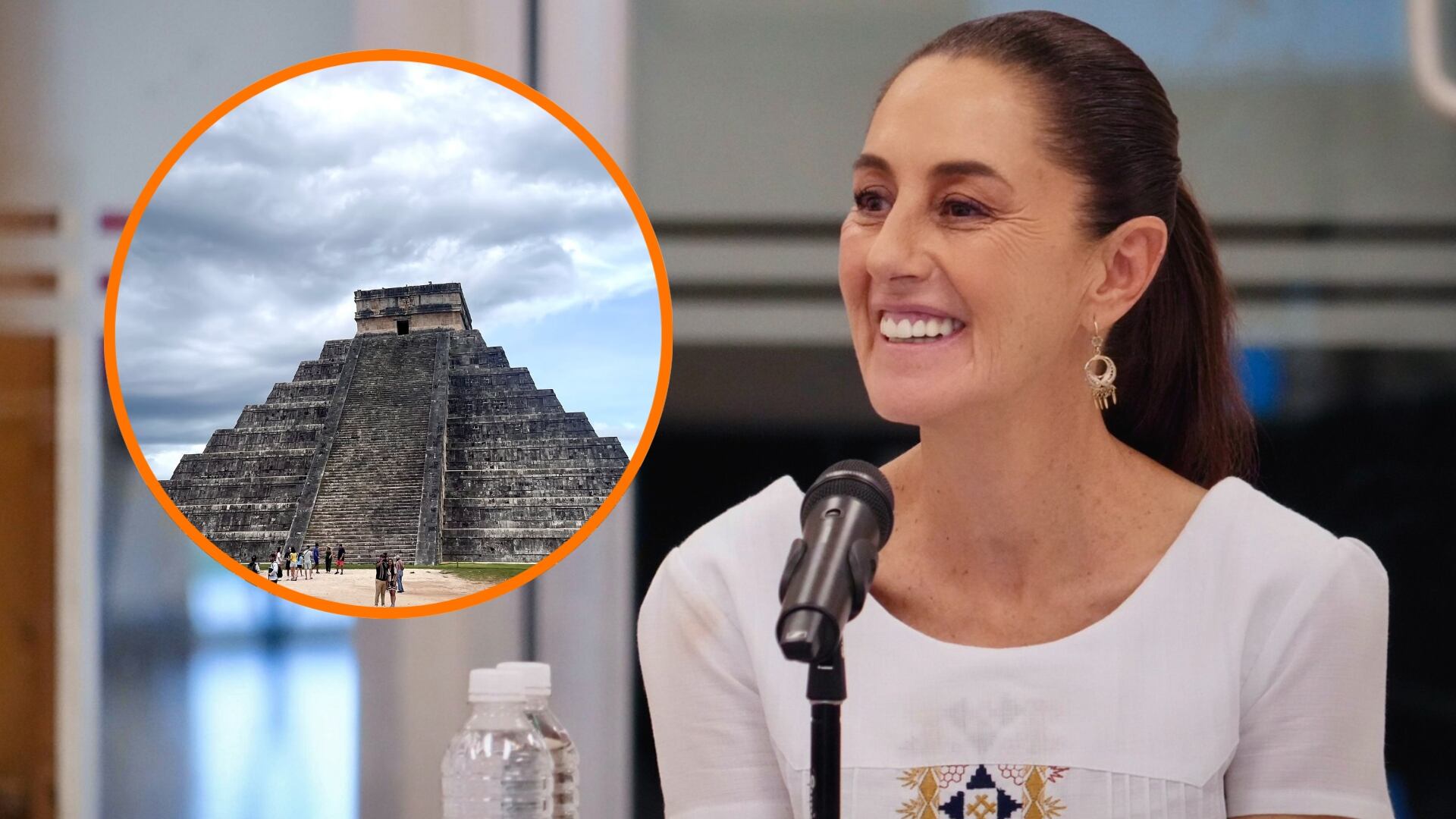 Grupo Mundo Maya recibió el distintivo “Hecho en México”, otorgado por la Secretaría de Economía (SE), por representar la identidad, calidad y fortaleza productiva del país. (Fotos: Claudia Sheinbaum, facebook / @maydsanti, Instagram)