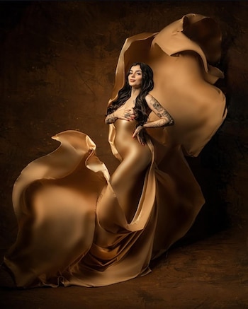 La influencer presumió su vientre