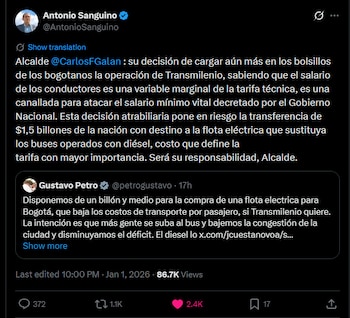 Sanguino afirmó que el salario