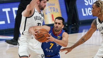 Un triple inesperado, 19 puntos y 5 asistencias: el partido de Facundo Campazzo en la derrota de Denver ante Brooklyn Nets en la NBA