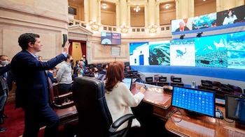 Cristina Fernández de Kirchner ensayó