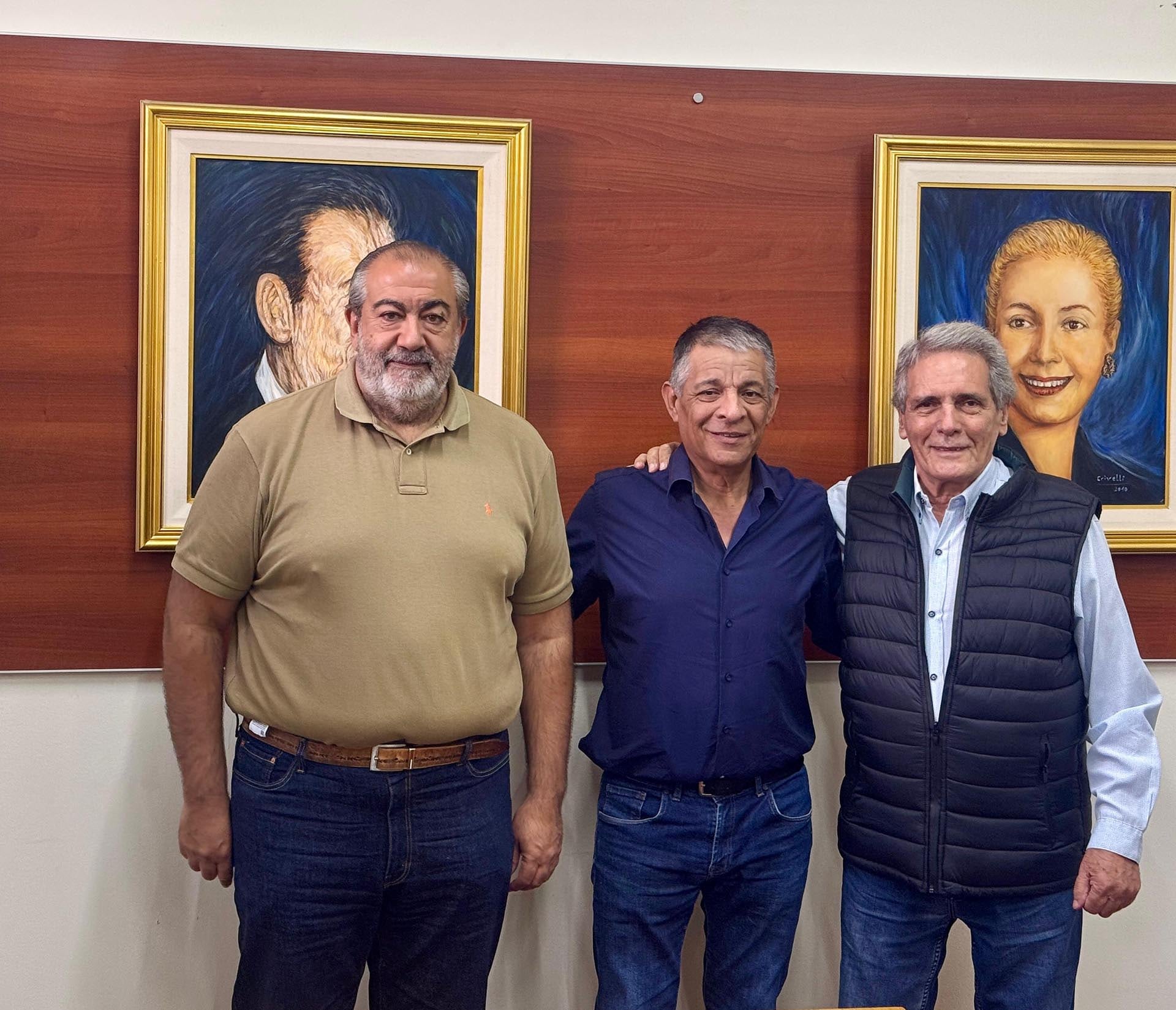 Héctor Daer, Octavio Argüello y Carlos Acuña, el actual triunvirato de la CGT