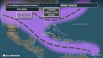 AccuWeather pronostica entre 11 y 16 tormentas y hasta siete huracanes para la cuenca del Atlántico, el Caribe y el golfo de México (AccuWeather)