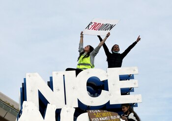 Manifestación contra un proyecto de
