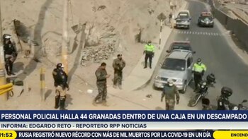 Ate: hallan 44 granadas y