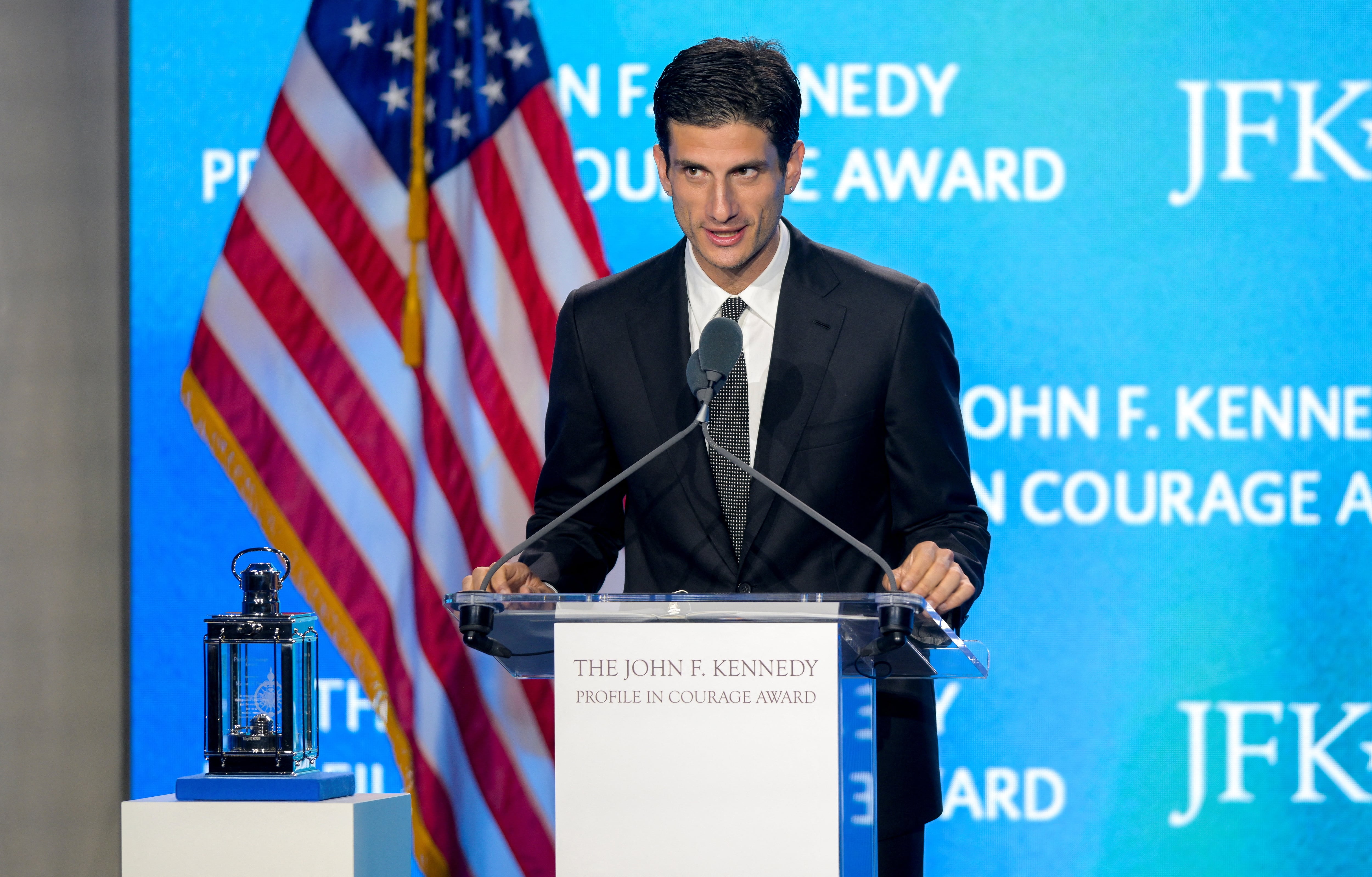 Jack Schlossberg compite por el escaño vacante de Jerry Nadler en Manhattan y pone a prueba el peso político del apellido Kennedy (REUTERS/Faith Ninivaggi)