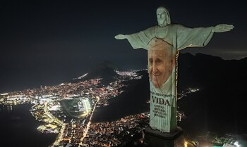 Fotografía del Cristo Redentor con