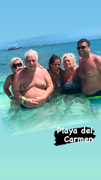 Durante las vacaciones familiares en