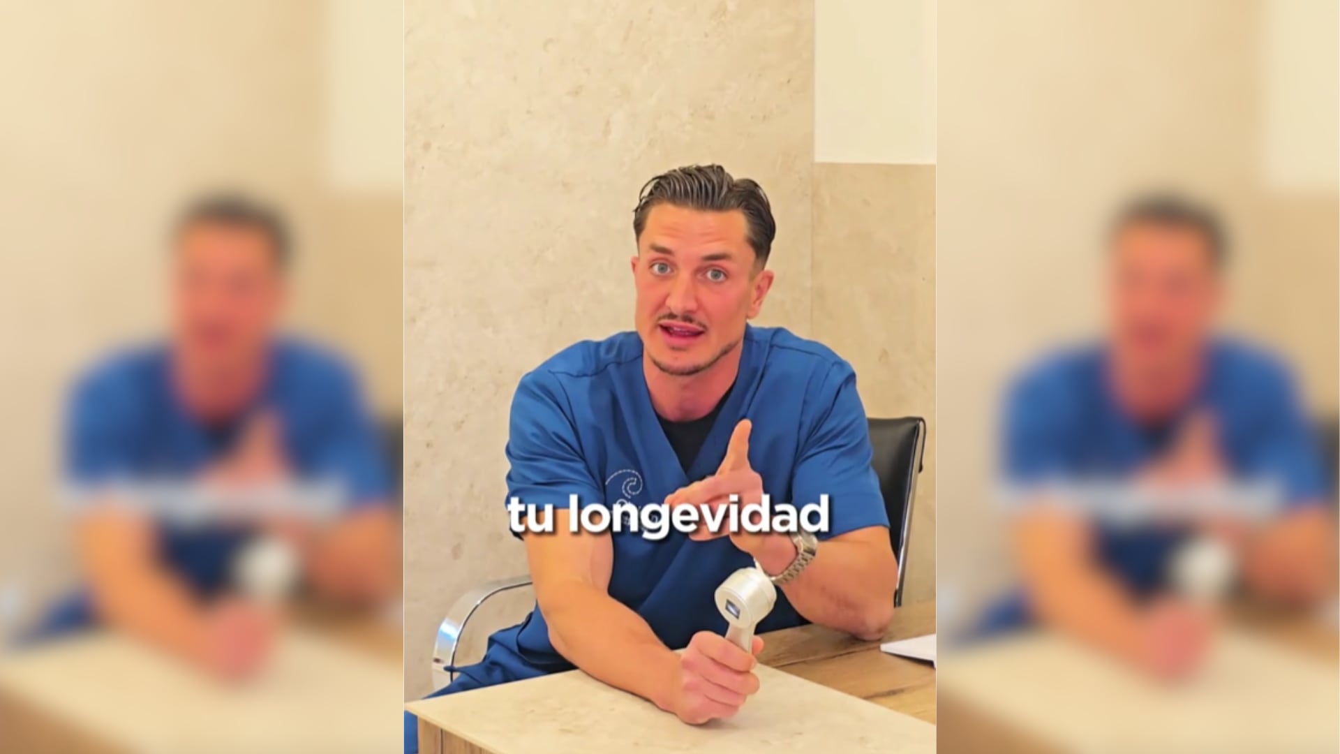 El doctor Emiliano Grillo en un reciente vídeo en sus redes sociales. (Tiktok)