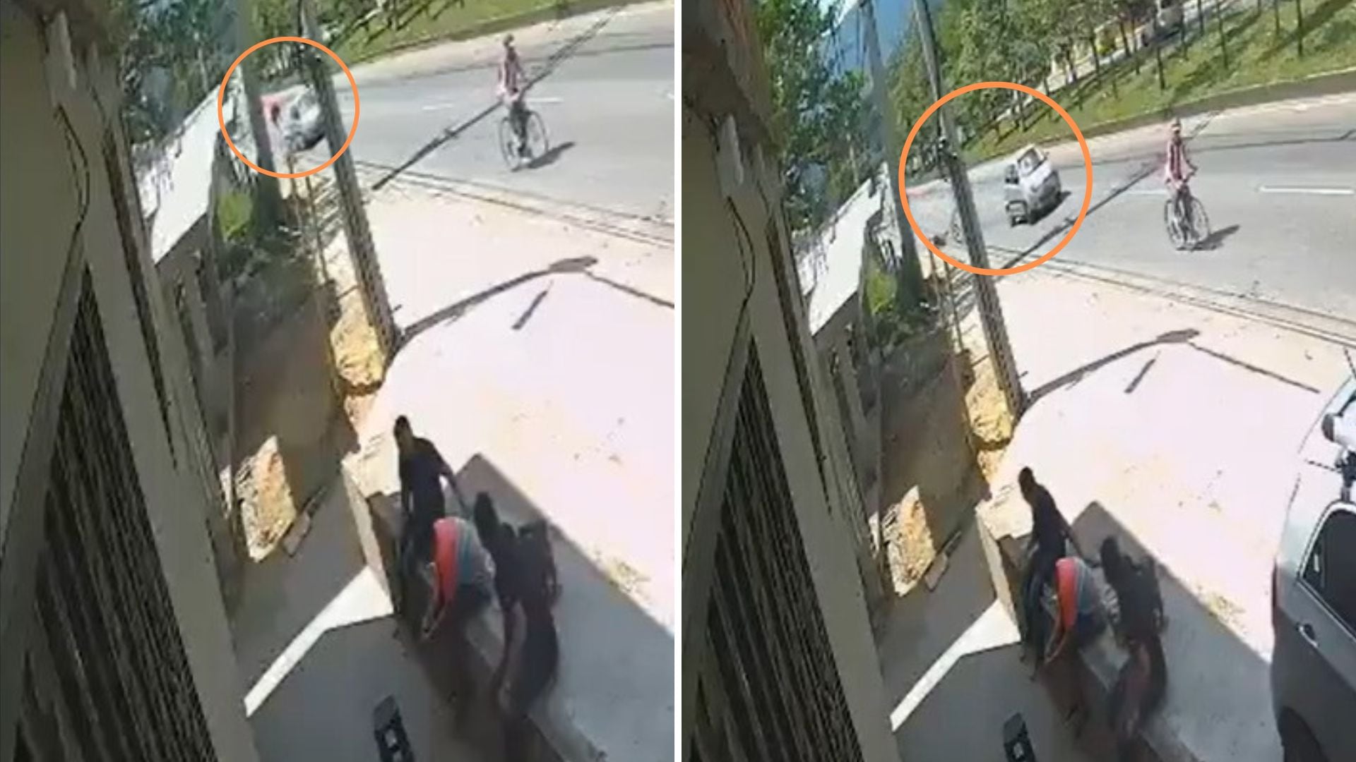 Ciclista atropellado en Bucaramanga: encontraron el vehículo pero el conductor sigue prófugo