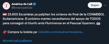 América de Cali hizo un