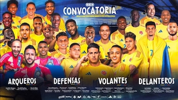 Más de la mitad del valor de la selección Colombia proviene de futbolistas que juegan en ligas de élite europeas como Premier League, Bundesliga y Serie A - crédito FCF
