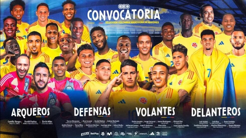 Más de la mitad del valor de la selección Colombia proviene de futbolistas que juegan en ligas de élite europeas como Premier League, Bundesliga y Serie A - crédito FCF