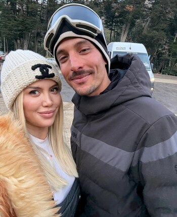 Wanda junto a Nicolás Torres