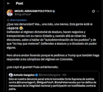 Miguel Polo Polo respondió a