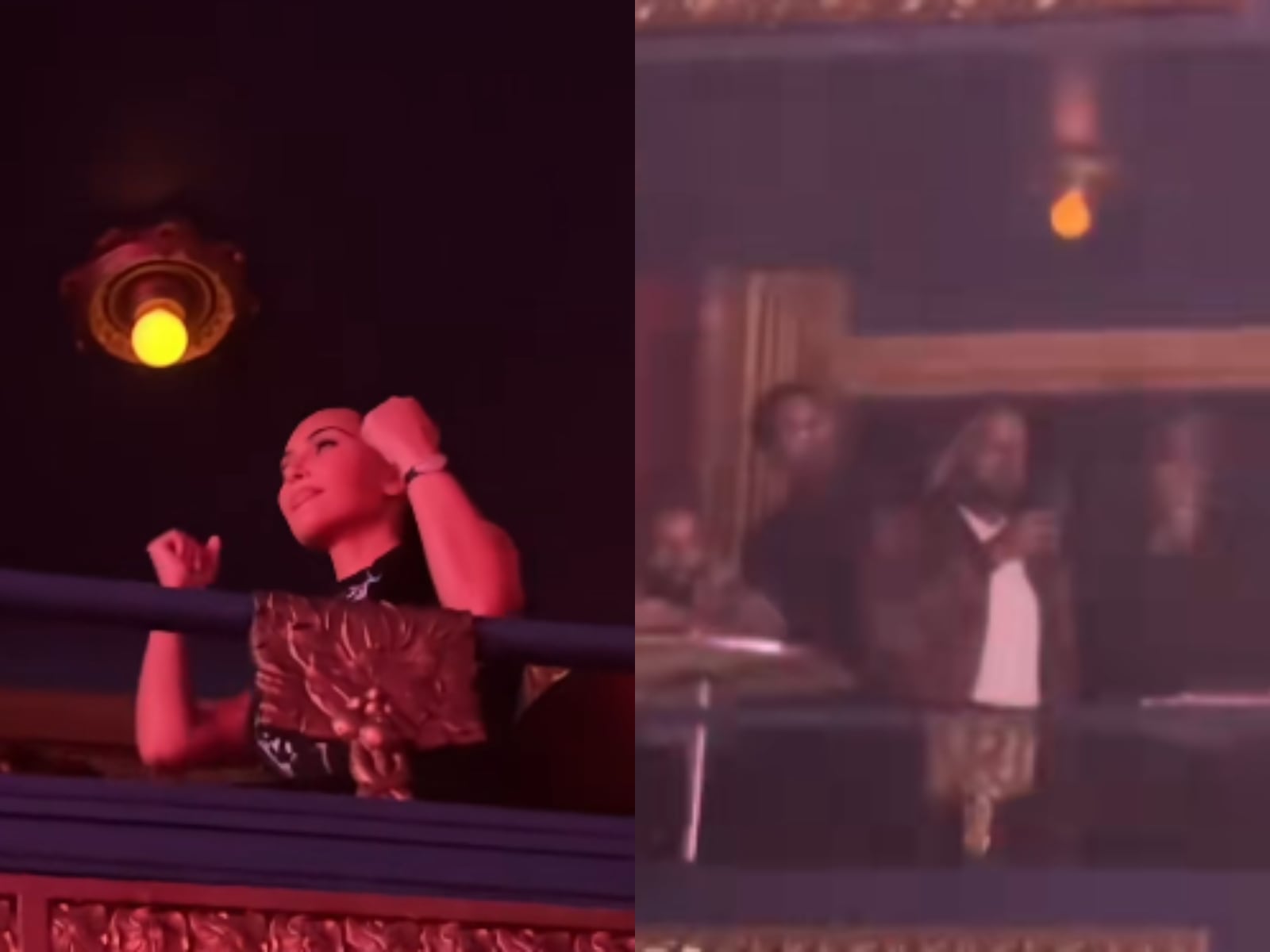 Kim Kardashian y Kanye West asistieron al show de North West y compartieron imágenes del recital en redes sociales (TikTok/@gala.fr)