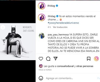 Esta fue la supuesta indirecta