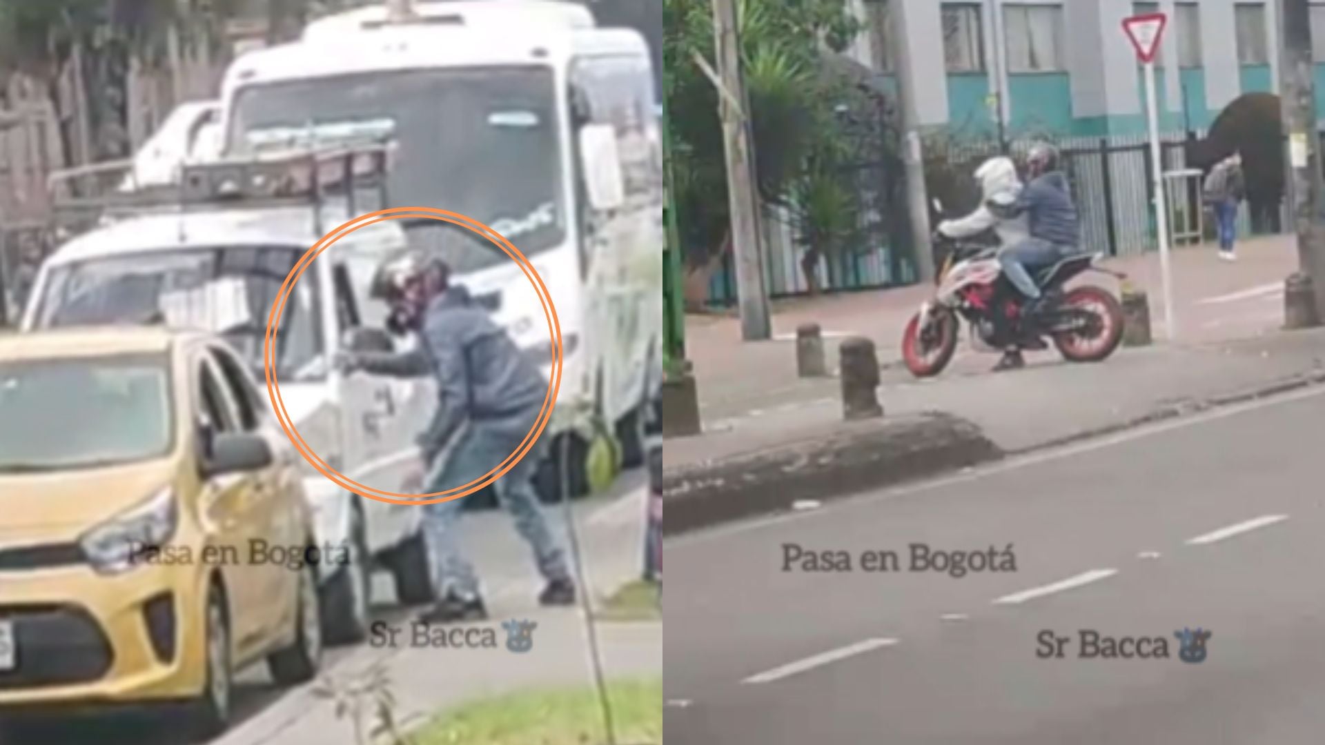 Un hombre habría accionado un arma de fuego una vez hacia el interior del taxi. - crédito captura de video