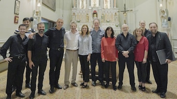 Pedro Chemes junto a los