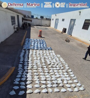 Metanfetamina decomisada en Baja California