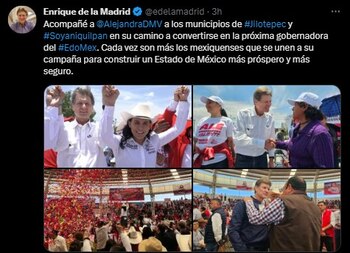 Enrique de la Madrid acompañó