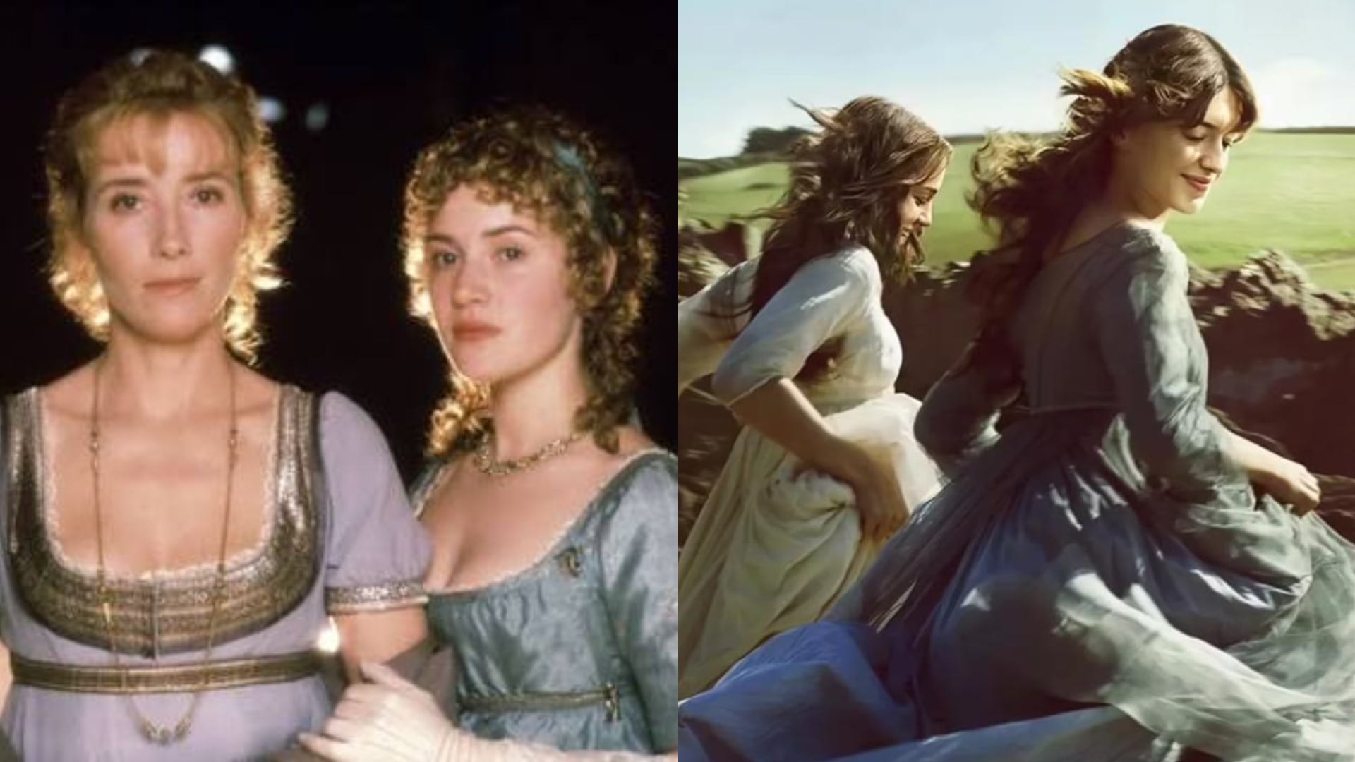 A la izquierda, Emma Thompson y Kate Winslet en la versión de 1995 de