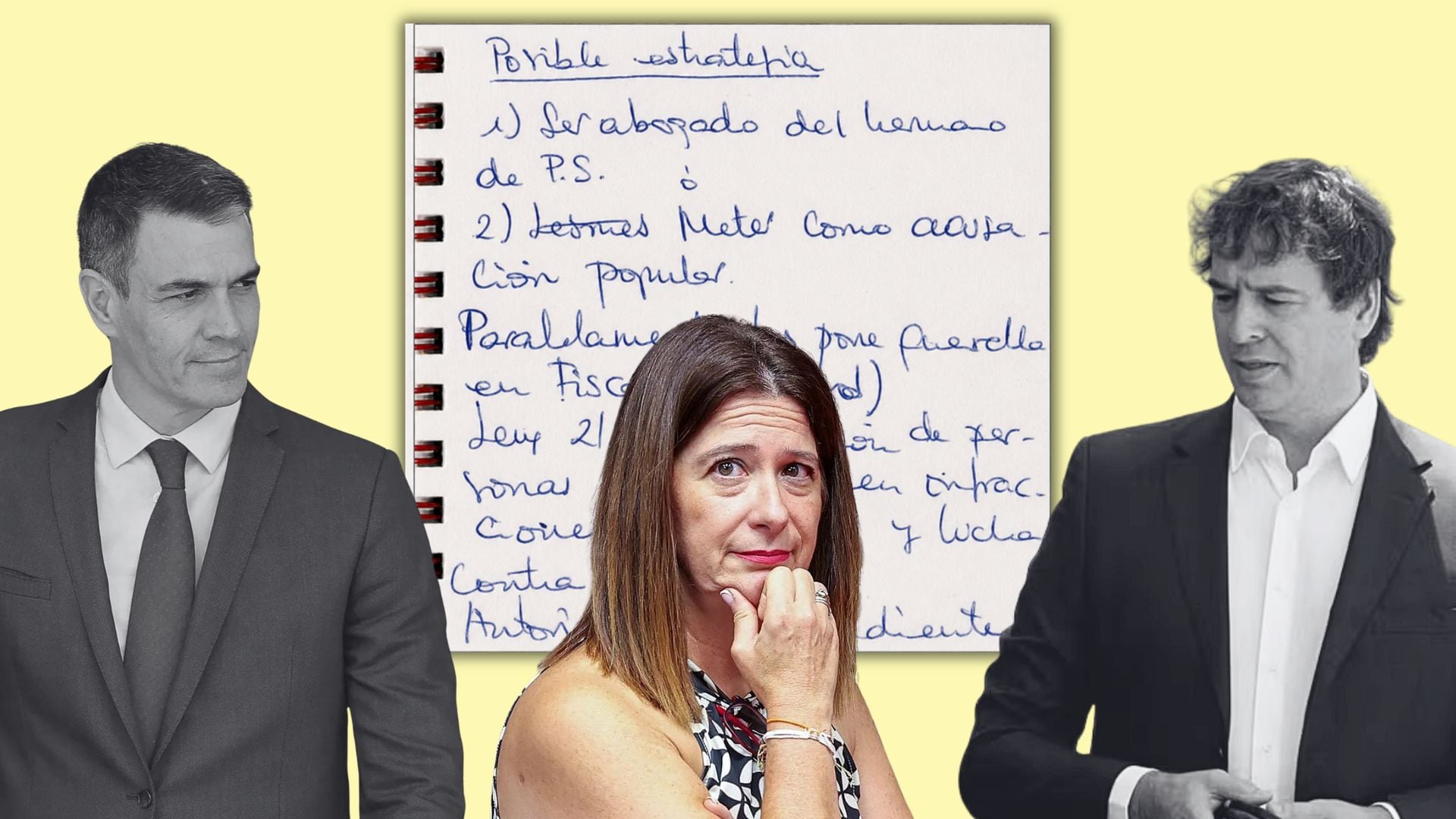 Pedro Sánchez, Leire Díez y David Sánchez (Montaje Infobae)