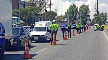 Operativos de tránsito en Bogotá.