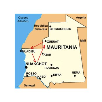 MAPA MAURITANIA