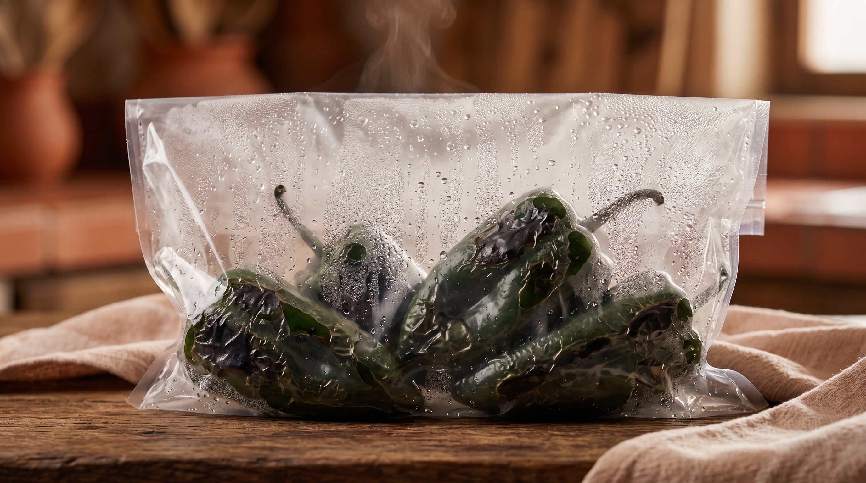 El corte longitudinal en el chile poblano permite retirar semillas y venas sin romper la pulpa. (Imagen Ilustrativa Infobae)